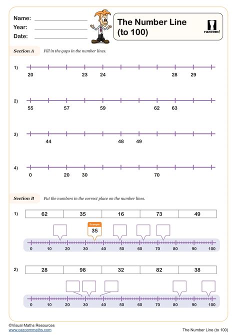 The Number Line (to 10) | Printable Year 1 Number - Essential Worksheet