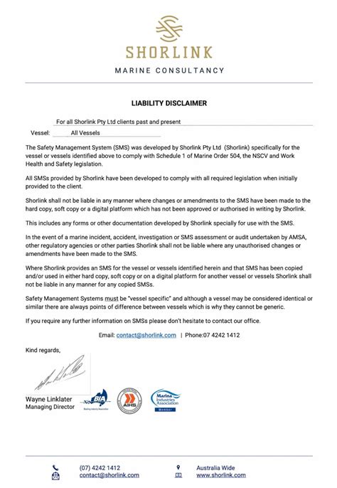 Liability Disclaimer Examples 的图像结果