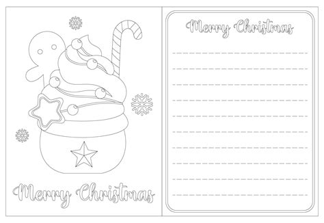 Christmas Cards Color Card Kids Coloring Pages Printable Print Template ...
