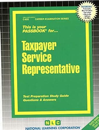 Buy Taxpayer Service Representative: Passbooks Study Guide Book Online ...