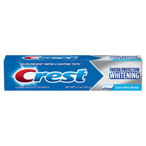 Crest Tartar Protection Toothpaste, Whitening Cool Mint, 5.7 oz ...