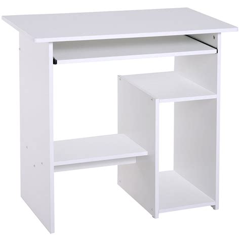 Small White Computer Desk 的图像结果