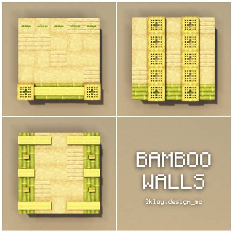 BAMBOO WALLS in Minecraft | 3 Inspiring Designs