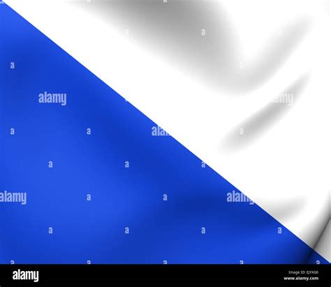 Canton of Zurich Flag, Switzerland. Close Up Stock Photo - Alamy