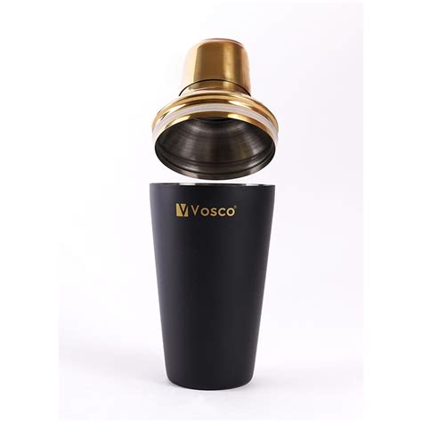 Vosco VSC-K3G 3 Piece Golden Bar Cocktail Set, Black Price