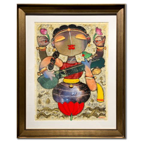 G Subramanian - Saraswati | Contemporary Indian Art – KYNKYNY Art Gallery