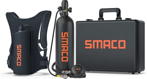 SMACO Mini Scuba Tank 1.9L Capacity Diving Oxygen India | Ubuy