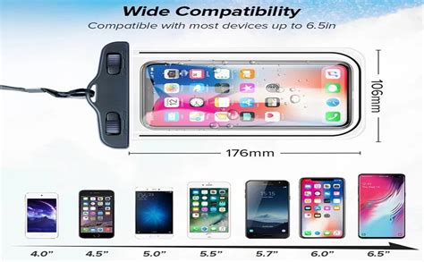 VEROX Universal Waterproof Mobile Phone Plastic Cover Pouch - Protects ...