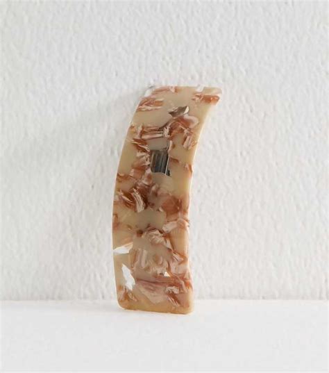 Cream Resin Hair Slide | New Look