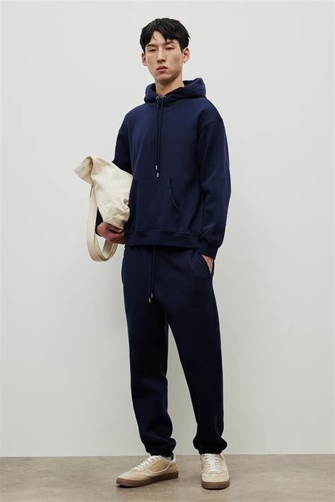 Loose Fit Sweatpants - Navy blue - Men | H&M IN