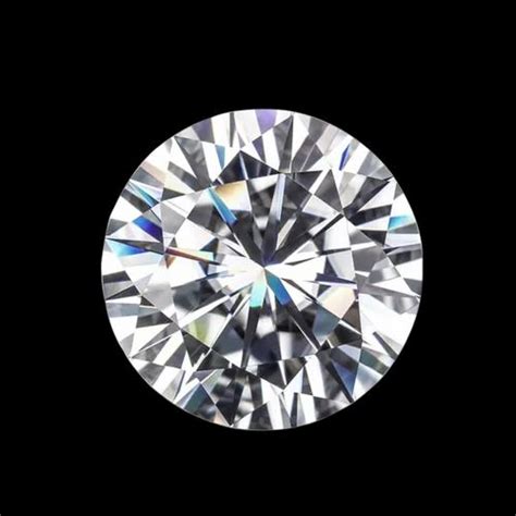 White Colorless Moissanite Stone - Round Cut White Colorless Moissanite ...