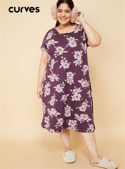 Buy Women Floral Print Nightgown Online at just Rs. 999.0 ...