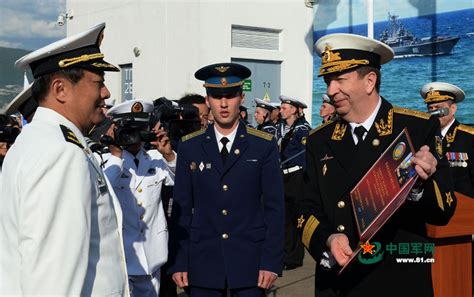 中俄“海上联合—2019”军事演习 俄罗斯参演舰艇抵达 中方举行欢迎仪式
