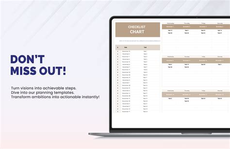 Checklist Chart Template 的图像结果