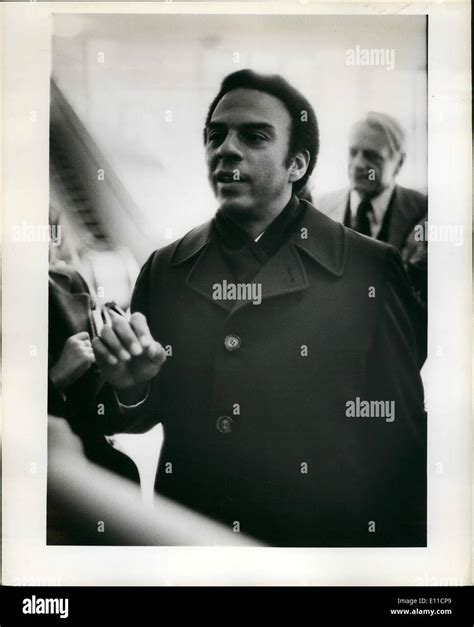 Feb. 02, 1977 - Ambassador Andrew young after press court at UN Stock ...