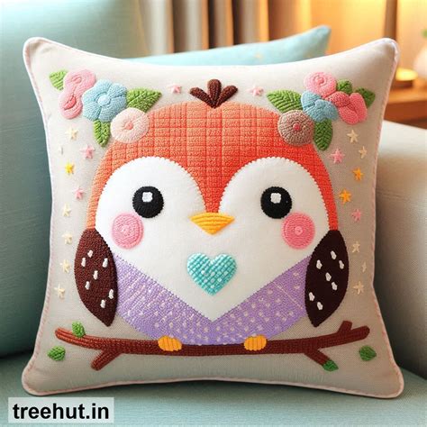 Robin Cushion Design Ideas, Bird Cushion Ideas