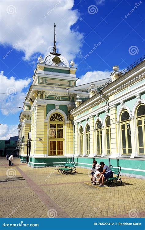 Railway Station in Irkutsk, Eastern Siberia, Russian Federation ...