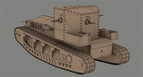Ww1 Whippet Mark Tank 3d 3ds