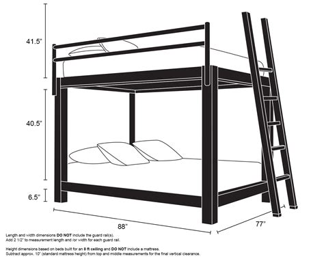 Double Bunk Bed Dimensions Cerys Kids Bunk Bed Frame (UK Small Double)