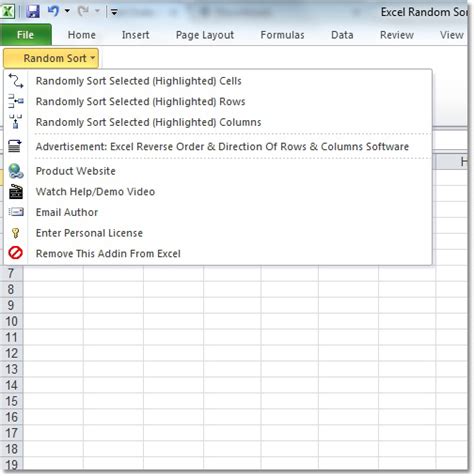 Image result for Excel Random Sort
