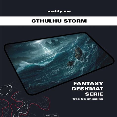 Cthulhu Mythos Desk Mat | Eldritch Extended Gaming Mouse Pad | Rage ...