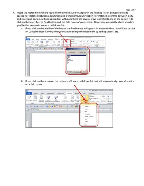 Image result for Microsoft 2010 Mail Merge Tutorial