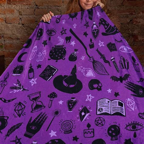 Halloween Blanket Haunted Halloween Throw Blankets Black Spider Webs ...