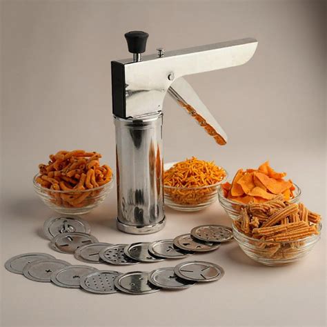 HOME'WERA Stainless Steel Sev Maker Machine | 15 Jali, Heavy Duty ...