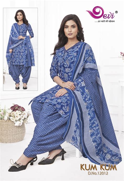 Devi Kumkum Patiyala Vol 12 Ready Made Indo Cotton Collection