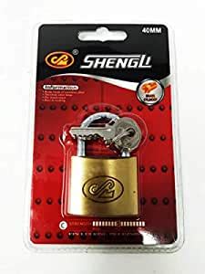 Excel Impex Brass Padlock with Keys Outdoor & Indoor Use Storage Locks ...
