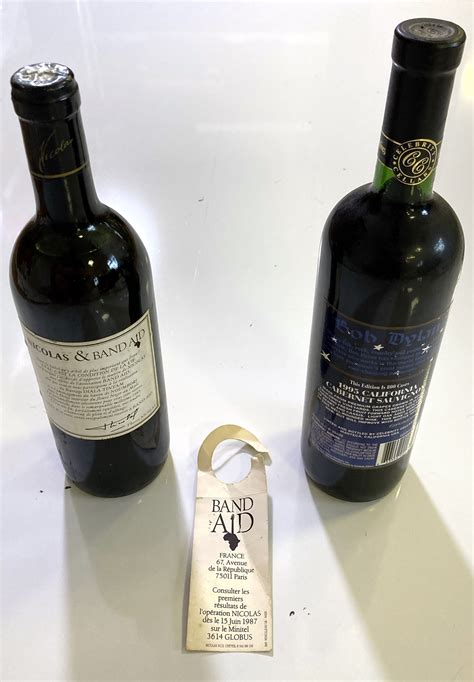 Lot 83 - PROMOTIONAL WINES - BOB DYLAN / BAND AID.