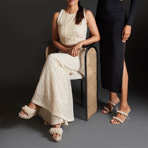 Iconic Dual Pearl Heels - Cream – The CAI Store