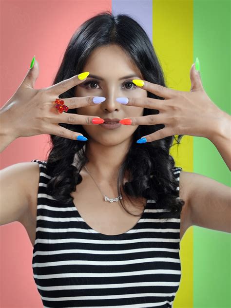 Vibrant Color Press On Nails | Neon Blast Stick On Nails - Butterage