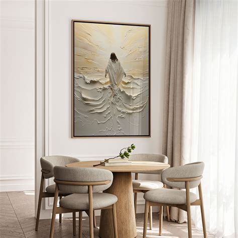 Jesus Running after a Lost Lamb - Canvas – Jesus Canvas