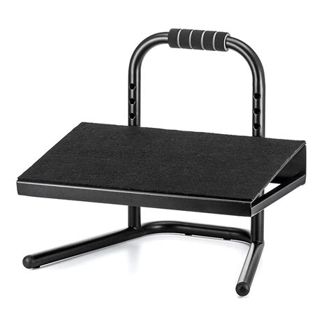 Buy Black Ergonomic Height Adjustable Standing Foot Rest Platform for ...