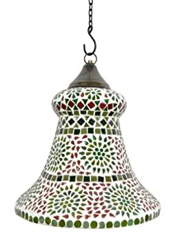 Buy Lal Haveli HND00445 Indian Traditional Designer Glass Hanging Lamps ...