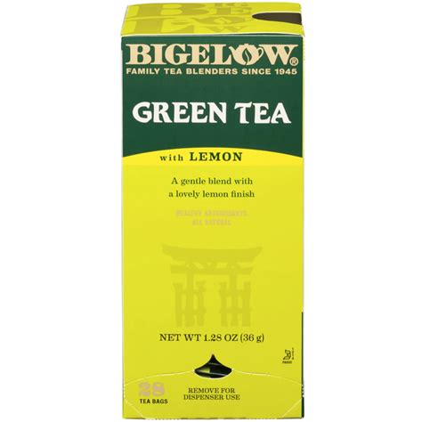 BIGELOW GREEN TEA WITH LEMON – Canteen Canada