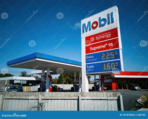 Mobil Gas Station in St Lukes Editorial Photography - Image of name ...