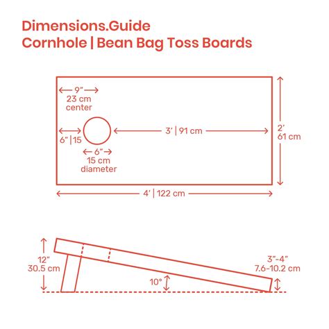 Cornhole Boards Dimensions & Drawings | Dimensions.com