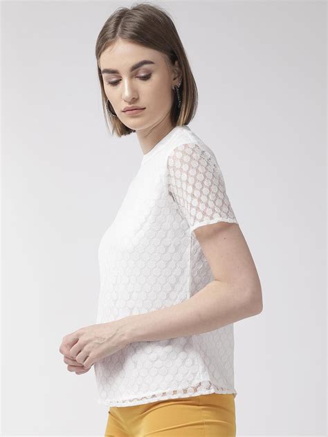 Style Quotientwomen White Lace Top – StyleQuotient