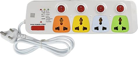 CONA Smyle Viva 240 Volts 4+4 Power Strip with 5 Meter Cable ...