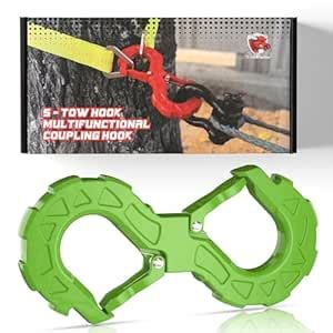 AMBULL 3/8 Tow Hook, Winch Hook for Off-Road Recovery, Towing Shackle ...