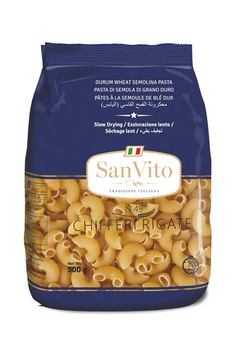 San Vito Durum Wheat Pasta, Chifferi Rigati (N.49), 500 g : Amazon.in ...