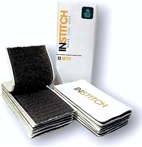 15 Pcs Heavy Duty Hook and Loop Tape Strips with Adhesive Sticky Back ...