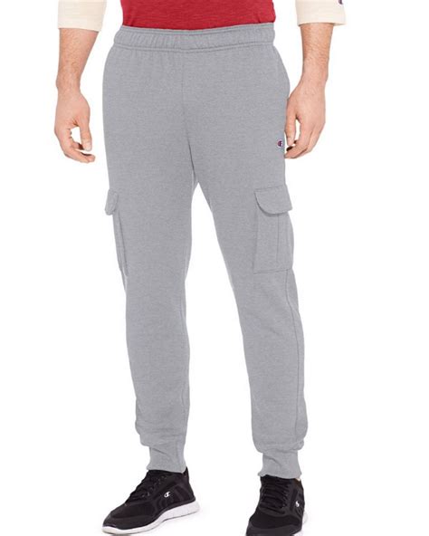 Buy Champion P29777 Mens Powerblend Fleece Cargo Jogger Pants