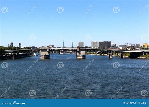 Morrison Bridge Portland, Oregon Stock Image - Image of morrison ...