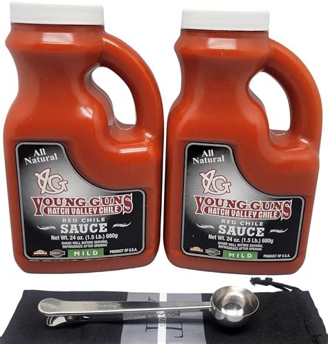 Amazon.com : Young Guns Red Chile Sauce (Mild) 2-Pack - 505 Fresh - Red ...