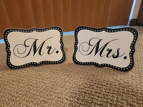 Mr./Mrs. Wooden Plaques | eBay