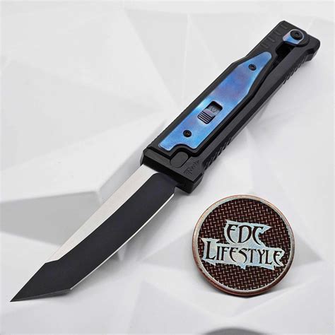 Reate Knives EXO Gravity Knife Titanium Heat Color PVD Titanium Handle ...