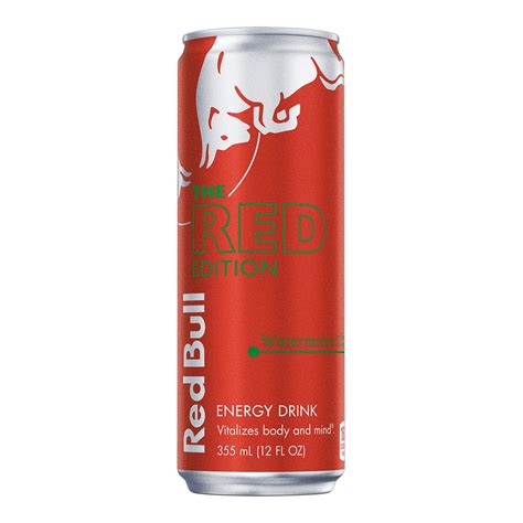 Pack of 2 - Red Bull Energy Drink, The Red Edition, Watermelon, 12 Fl ...